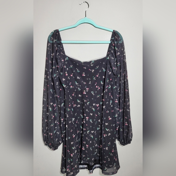 NWOT ASOS DESIGN Dress | Size 12 | Mini Tea Dress | Semi Sheer | Fairy - Picture 3 of 9